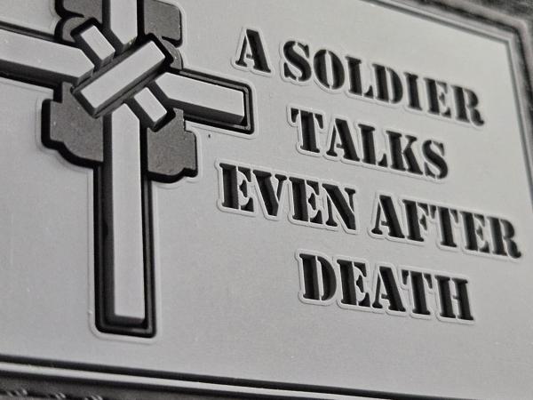 Rubberpatch A soldier talks even after death